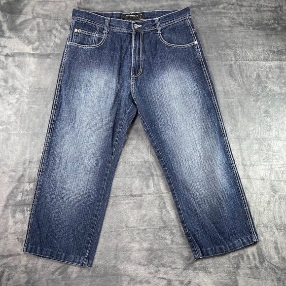 Southpole Other - Vintage SouthPole Jeans Men's Size 36x25 Y2K 4180 Relaxed Baggy Wide Leg Blue